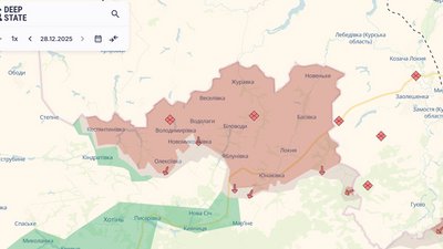 Карта прикордоння Сумщини