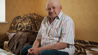 99-річний пенсіонер живе у Харкові як переселенець, Петро Яцюк