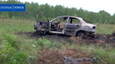 ДТП на трасі Чернігів-Грем’яч: в кюветі виявили згорілий Lanos, водій загинув. РЕПОРТАЖ