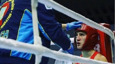 У фінальному бою, хмельничанин зустрівся з росіянином. Фото: Хмельницька міська рада У фінальному бою, хмельничанин зустрівся з росіянином. Фото: Хмельницька міська рада