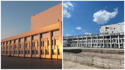 В тимчасово окупованому Маріуполі палає палац культури — міськрада В тимчасово окупованому Маріуполі палає палац культури — міськрада