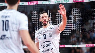 Юрій Семенюк у матчі чемпіонату Польщі