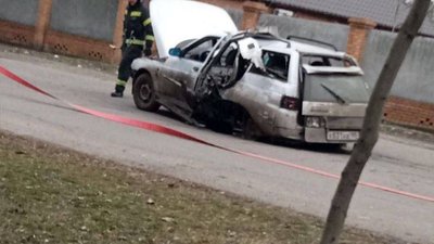 У Бердянську вибухнув автомобіль колаборантки Валентини Мамай