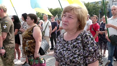 Прощання з добровольцем Анатолієм Пупенком