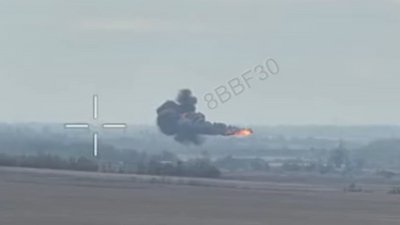 Російський вертоліт Мі-8 після влучання
