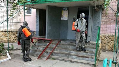 За добу на Херсонщині рятувальники продезінфікували 190 об'єктів інфраструктури