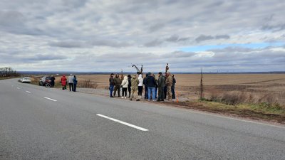 На Сумщині відкрили пам’ятник загиблим на початку вторгнення розвідникам На Сумщині відкрили пам’ятник загиблим на початку вторгнення розвідникам