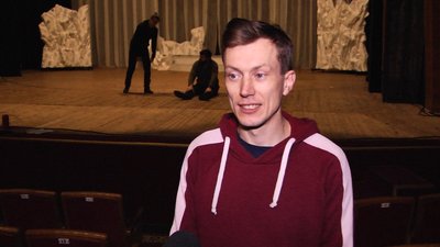 Режисер-постановник вистави "Крижане серце" Дмитро Обєдніков. 2 грудня 2022 рік