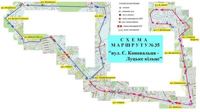 У Рівному оновили схему руху двох маршруток У Рівному оновили схему руху двох маршруток