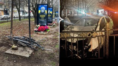 Як у Полтаві відновлюватимуть зруйновані внаслідок ДТП щити на Алеї Героїв