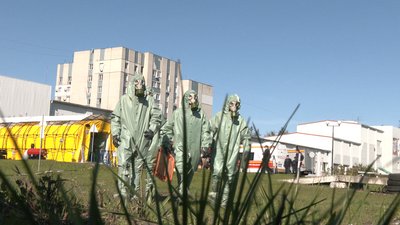 У Черкасах випробовували комплекс для знезараження населення