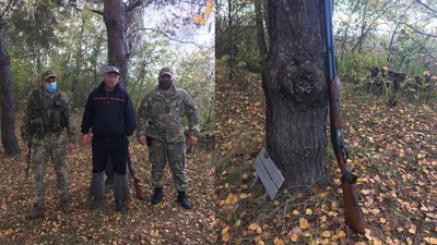 Незаконне полювання та вбитий лось – житомирські прикордонники затримали в зоні ЧАЕС браконьєра