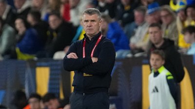 Сергій Ребров, головний тренер збірної України у кваліфікації ЧС-2026 з футболу