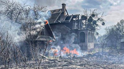 Пожежа у селі Межиріччя