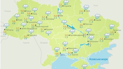 На Полтавщині прогнозують ожеледь і дощі На Полтавщині прогнозують ожеледь і дощі