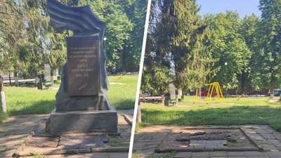 сергій щучка комуніст, знесення пам'ятника