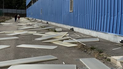 Наслідки атаки російським дроном тренувальної бази "Дніпра-1