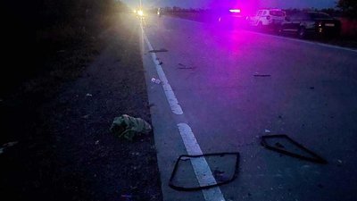 Місце, де сталася аварія, 15 жовтня 2023 року Місце, де сталася аварія, 15 жовтня 2023 року