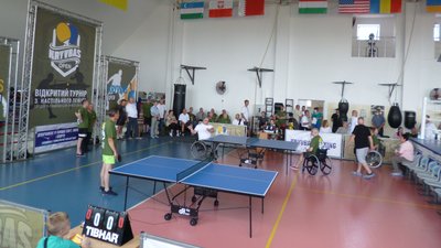 У Кривому Розі пройшов відкритий турнір з настільного тенісу серед учасників АТО та ООС