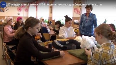 "Торбинки для тваринки": пів тонни корму для тварин у зібрали черкаські школярі