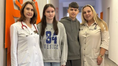 Ревматологиня Ірина Гурін, лікарка Надія Єднак, пацієнти Олексій Борис і Марія Люсік
