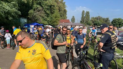 У Черкасах відбувся велопробіг на підтримку ЗСУ
