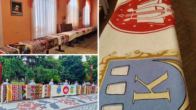 У Кропивницькому презентують 12-метровий "Рушник Єдності" з вовни У Кропивницькому презентують 12-метровий "Рушник Єдності" з вовни