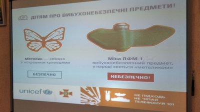 "Не чіпай!": в Житомирі для дітей провели заняття з мінної безпеки