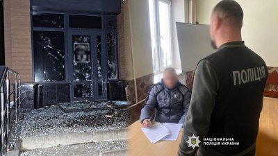 ресторан у Чернігові після вибуху та підозрюваний з поліцейським