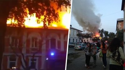 У Харкові горить будинок-пам'ятка архітектури: одна людина загинула