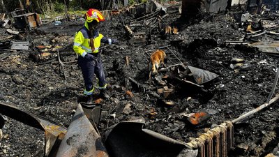 Наслідки удару російських "шахедів" у Ромнах, 3 липня 2026 року