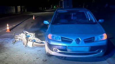 16-річний мотоцикліст травмувався унаслідок аварії