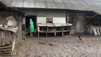 На Львівщині через негоду затопило господарство місцевої мешканки На Львівщині через негоду затопило господарство місцевої мешканки