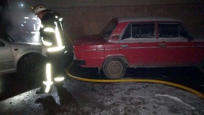 Автомобіль загорівся в Рахові Автомобіль загорівся в Рахові