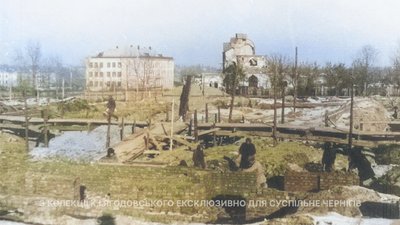 Початок 1950-х років. Закладка фундаменту театру.