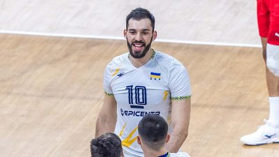 Юрій Семенюк у складі збірної України з волейболу