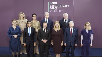 Лідери країн-учасниць JEF на саміті у Швеції, 13 жовтня 2023 рік