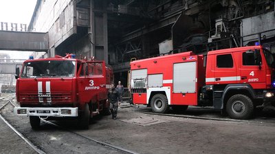 У Дніпрі сталася пожежа на території металургійного заводу