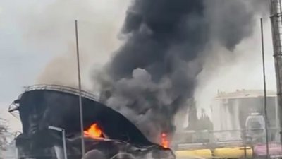 У Феодосії четверту добу горить нафтотермінал після атаки ЗСУ