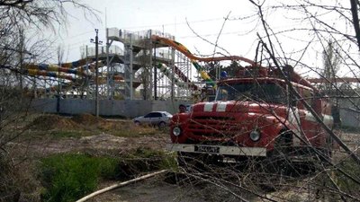 В Затоці на Одещині горить очерет В Затоці на Одещині горить очерет