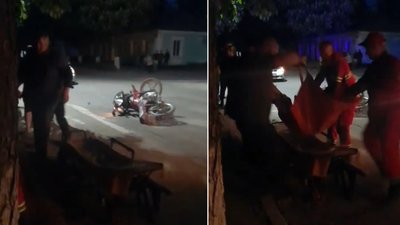 Підлітка, який був за кермом, забрали у лікарню. На Кіровоградщині зіткнулись два мотоцикли