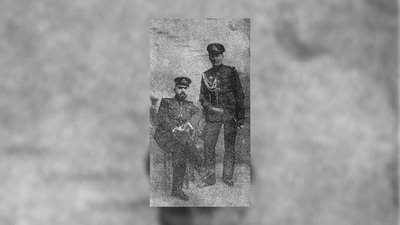 Володимир Савченко-Більський з побратимом Володимир Савченко-Більський з побратимом