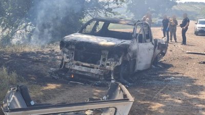 Службове авто після російського удару поблизу Чистоводівки 7 червня 2026 року