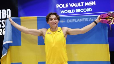 Арман Дюплантіс після 15-го світового рекорду на турнірі у Швеції