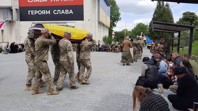 Прощання з військовим Віктором Марценюком