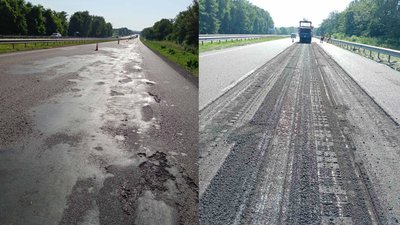 Великі карти, ЩМА і "рідний асфальт": як ремонтують Київ – Чоп на Рівненщині Великі карти, ЩМА і "рідний асфальт": як ремонтують Київ – Чоп на Рівненщині