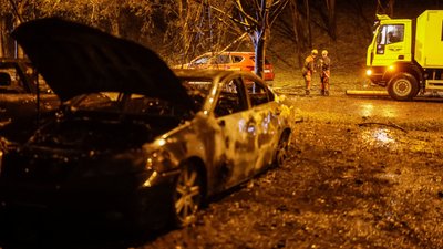 Наслідки обстрілу Києва 24 вересня