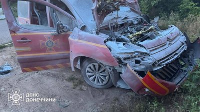 Автівка ДСНС після атаки 14 липня 2026 року