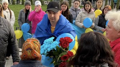 Зустріч звільненого з полону Віталія Мірчука на Волині, 17 квітня 2026 року