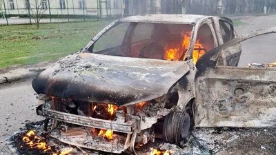 Армія РФ завдала удару FPV-дроном по автівці у Лисогірці на Запоріжжі